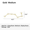 Modern Nordic Constellation LED Wall Light Aluminum Black Gold Hanging Lamp