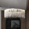 Post-Modern Tassel Liner Ceiling Chandelier Hanging Pendant Light Home Applicant Living Room Kitchen Island