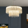 Post-Modern Tassel Liner Ceiling Chandelier Hanging Pendant Light Home Applicant Living Room Kitchen Island