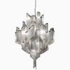 Modern Fringed Chandeliers Luxury Silver Aluminium Chain Pendant lights Living Room Hotel Hanging Lamps