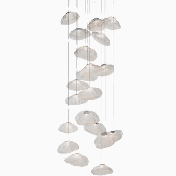 Nordic Cloud Pendant Lights Glass Chandeliers Art Decorative Design Staircase Restaurant Hanging Lamps