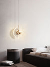 Creative UFO Chandelier Luxury Rotating Pendant Light For Staircase Foyer Living Room