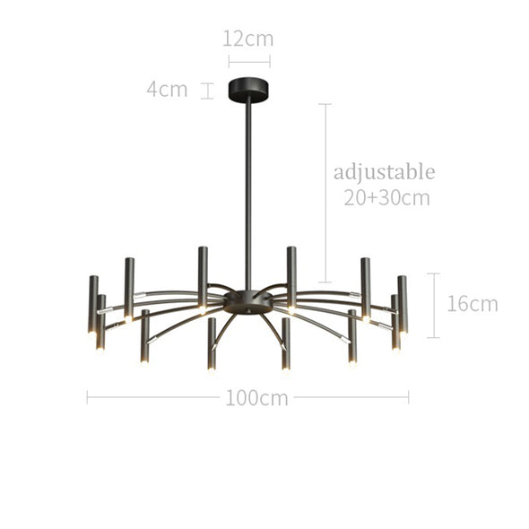 Modern High Ceiling Chandelier For Bedroom Hanging Pendant Light Home Decor For Kitchen Island Living Room