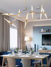 Nordic Branch Chandelier Long Loft Pendant Hanging Light Fixture For Living Room Kitchen Island