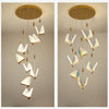 Modern Butterfly Chandelier Adjustable Hanging Pendant Ceiling Light