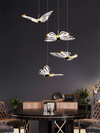 Nordic Butterfly chandeliers Gold Creative home decor Lustre Pendant Lights Hanging Lamps For LED Lights fixture