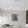 Modern High Ceiling Chandelier For Bedroom Hanging Pendant Light Home Decor For Kitchen Island Living Room