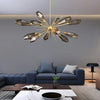 Post-modern Chandelier Grey Lampshade Hanging Pendant light Fixture For Bedroom Kitchen