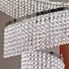 Crystal Long Chandelier Luxury Ceiling Pendant Light For Villa Hotel Lobby