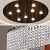 Crystal Long Chandelier Luxury Ceiling Pendant Light For Villa Hotel Lobby