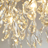 Post Modern Crystal High Ceiling Chandelier For Bedroom Flower Pendant Light Home Decor