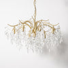 Post Modern Crystal High Ceiling Chandelier For Bedroom Flower Pendant Light Home Decor