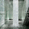 Luxury Waterfall Chandelier Crystal Large Long Pendant Light Fixture For Spiral Staircase Villa