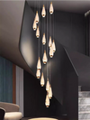 Nordic Cusp Pendant Lights Crystal Home Decor For Kitchen island Hanging Led Chandeliers Stairwell Lamps Living Room Dining Room