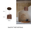 Ancient Style Chandeliers Retro Wabi-Sabi Solid Wooden Carving Restaurant Bedroom Living Room Hanging Lamps
