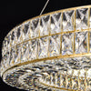 Modern Rectangular Crystal Pendant Luxury Decor For Home Kitchen Island Living Dining Room Chandelier Light