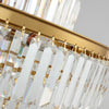 Crystal Ambient Chandelier Luxury Decor for Kitchen Island Living Dining Room Golden Pendant Light Fixture