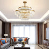 Crystal Ambient Chandelier Luxury Decor for Kitchen Island Living Dining Room Golden Pendant Light Fixture