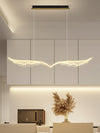 LED Wing Shape Pendant Light Ceiling Linear Chandelier Hanging Light For Kitchen Island Dining Table