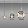 Creative Glass Pendant Lamp LED Orb Ceiling Chandelier For Loft Villa Staircase Hanging Lights