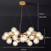 Bubble Ball High Ceiling Chandelier For Bedroom Glass Globe Pendant Light For Bedroom Living Room