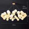 Bubble Ball High Ceiling Chandelier For Bedroom Glass Globe Pendant Light For Bedroom Living Room