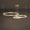 Multi Rings Chandelier Circular Luxury Decoration For Bedroom Living Room Gold Black Home Applicance Pendant Light Fixture Lamp