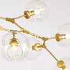 Post-modern Lindsey Chandelier Glass Hanging pendant Gold/Black Light Fixture