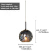 Creative Glass Pendant Lamp LED Orb Ceiling Chandelier For Loft Villa Staircase Hanging Lights