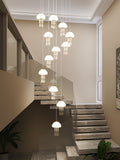 Crystal Jellyfish Chandelier Long Ceiling Pendant Light Hanging Lamp Home Decor For Kitchen Loft