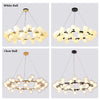 Bubble Ball High Ceiling Chandelier For Bedroom Glass Globe Pendant Light For Bedroom Living Room