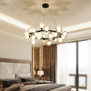 Bubble Ball High Ceiling Chandelier For Bedroom Glass Globe Pendant Light For Bedroom Living Room