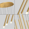 Modern Long Ceiling Chandelier Luxury Hanging Pendants Gold Black Lighting Fixture For Living Room Staircase