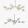 Post-modern Lindsey Chandelier Glass Hanging pendant Gold/Black Light Fixture