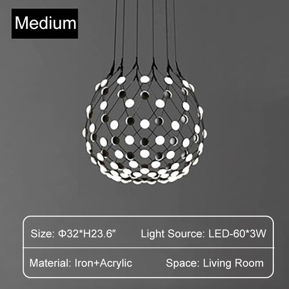 Post-modern Strap Chandelier Line Outlined Design Home Decor Pendant Light For Dining Room Living Room Bedroom