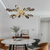 Post-modern Chandelier Grey Lampshade Hanging Pendant light Fixture For Bedroom Kitchen