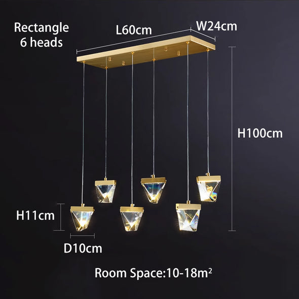 Modern led Crystal Chandeliers Ball Staircase pendant Lights Duplex Building Lobby Home Decoration Villa Dining Room Living Room