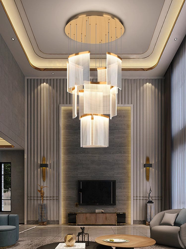 Reticulation Acrylic Chandeliers Nordic Home Decor Attic Pendant Light ...