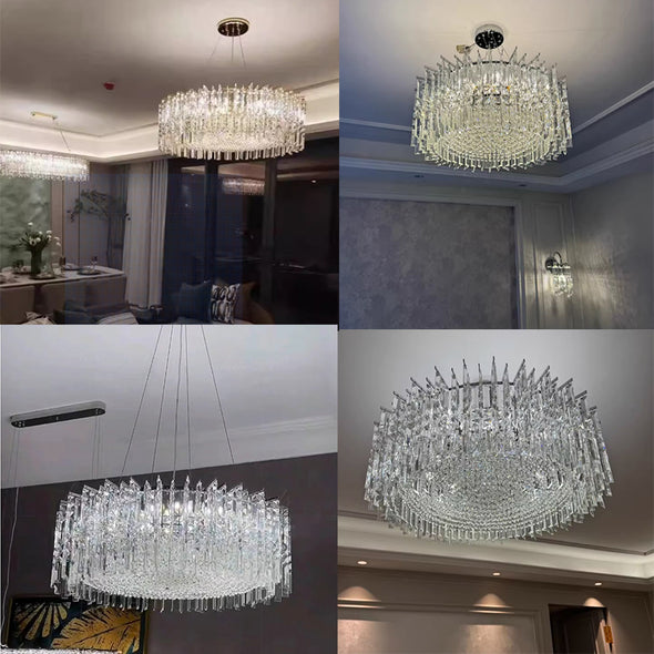 Crystal Pendant Light Luxury Home Applicance Decoration Chandelier Kitchen Island Bedroom Living Room