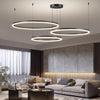 Multi Rings Chandelier Circular Luxury Decoration For Bedroom Living Room Gold Black Home Applicance Pendant Light Fixture Lamp