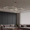 Multi Rings Chandelier Circular Luxury Decoration For Bedroom Living Room Gold Black Home Applicance Pendant Light Fixture Lamp