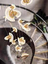 Creative UFO Chandelier Luxury Rotating Pendant Light For Staircase Foyer Living Room