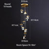 Modern led Crystal Chandeliers Ball Staircase pendant Lights Duplex Building Lobby Home Decoration Villa Dining Room Living Room