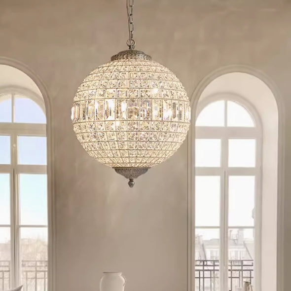 Crystal Ball Ceiling Pendant Light Modern Luxury Decoration Chandelier Kitchen Island Parlor Hall Light Fixture Lamp