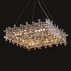 Crystal Rectangular Pendants Luxury Chandelier Decoration For Kitchen Island Dining Room Bedroom