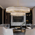 Luxury Rectangular Pendants Lights Modern Ceiling Chandelier Decoration Kitchen Island Dining Room Lamp