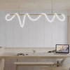 Minimalism Hose Linear Pendant Hanging Light Cord DIY Chandelier Kitchen Bar Dining Room