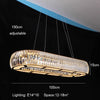 Luxury Crystal Pendants Modern Circular Ceiling Decor for Kitchen Island Living Dining Room Chandelier LED Light