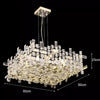 Crystal Rectangular Pendants Luxury Chandelier Decoration For Kitchen Island Dining Room Bedroom