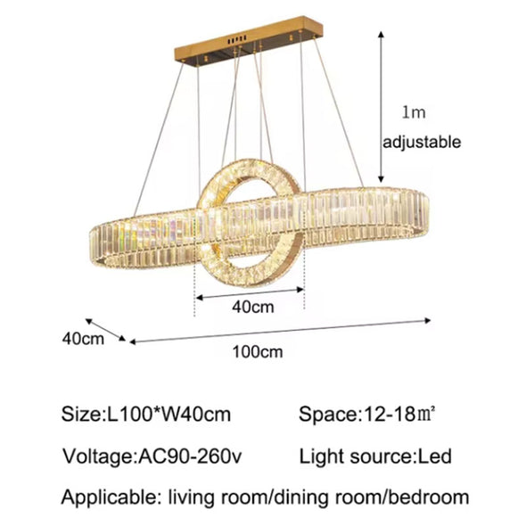 Modern Crystal Chandelier Luxury Decor For Home Kitchen Island Living Dining Room Large Light Fixtures